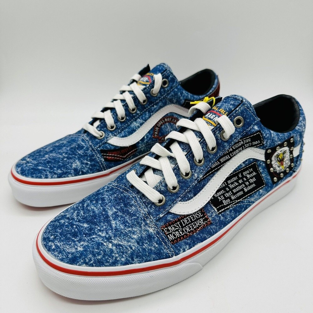 Vans Cobra Kai Old Skool Eagle Fang Shoes Denim Men’s Size 11 NWT